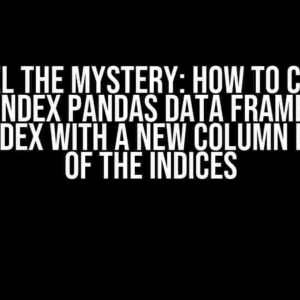 Unravel the Mystery: How to Convert Multi-Index Pandas Data Frame into a Single Index with a New Column from One of the Indices